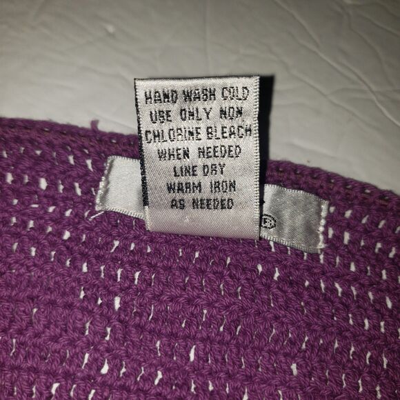 Vintage 90's Y2K PINKY Purple Crocheted Halter Top Womens Size Medium - Picture 5 of 7